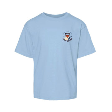 The Aubie Loves Writing | Youth Light Blue Tee