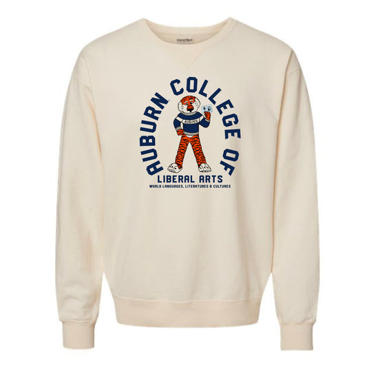 The Aubie Passport Oval | Parchment Crewneck Sweatshirt
