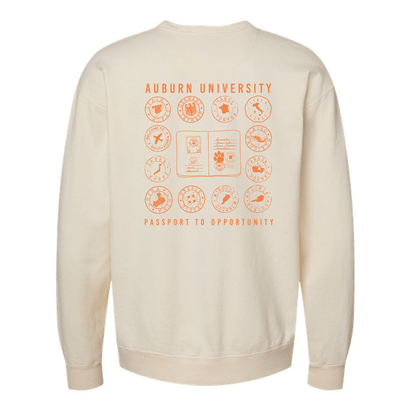 The Aubie Passport | Parchment Crewneck Sweatshirt