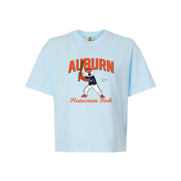 The Aubie Plainsman Park Boxy Tee | Chambray