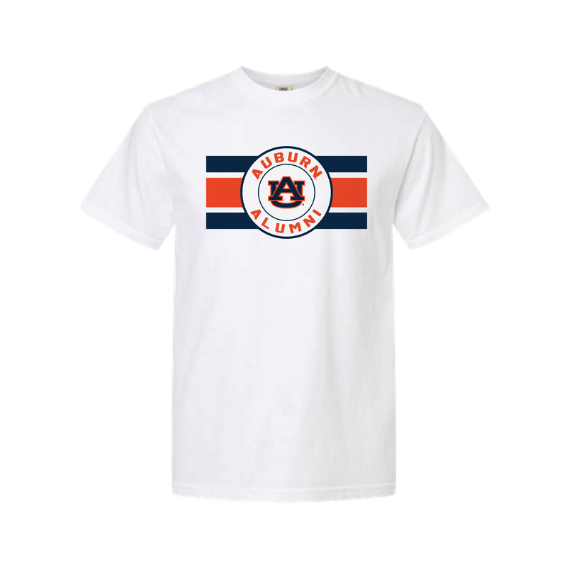 The Auburn Alumni Stripes | White Tee