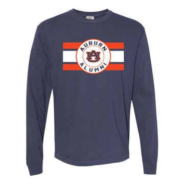 The Auburn Alumni Stripes | Navy Long Sleeve