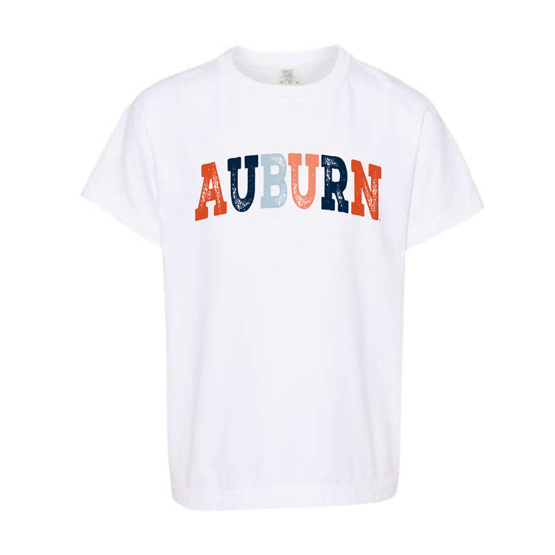 The Auburn Arch Multi | Youth White Tee