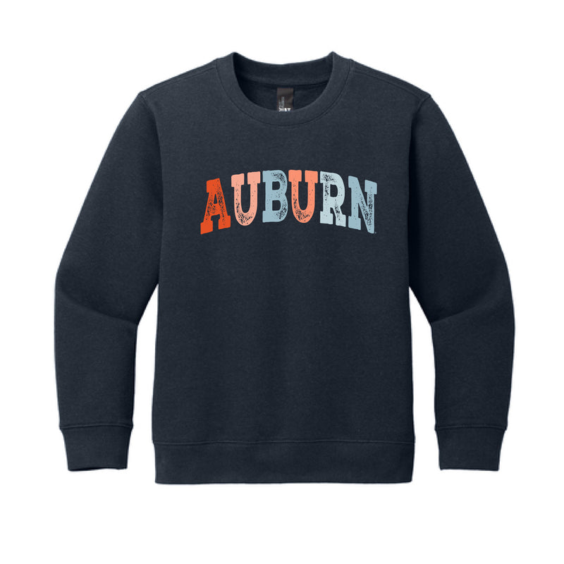 The Auburn Arch Multi | Youth New Navy Crew