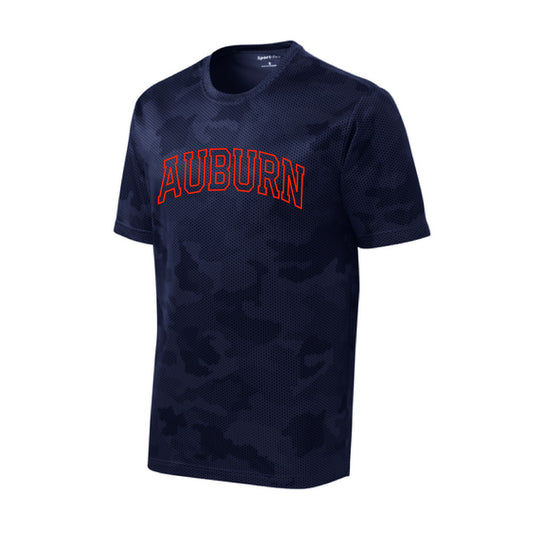 The Auburn Arch Outline | Youth True Navy Tee