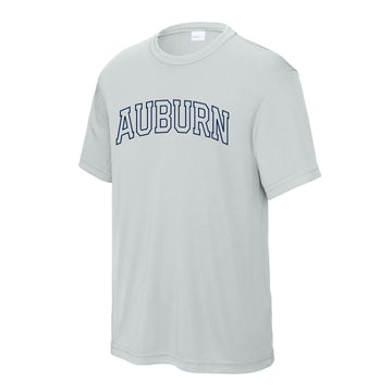 The Auburn Arch Outline | Youth Silver Tee