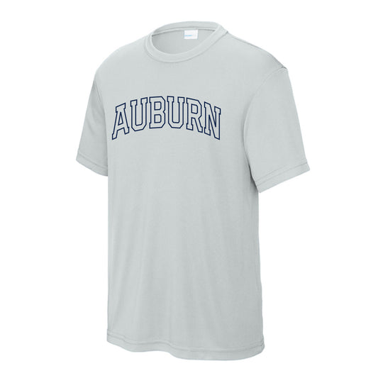 The Auburn Arch Outline | Youth Silver Tee