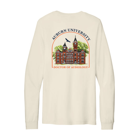 The Auburn Audiology Arch | Natural Jersey Long Sleeve Tee