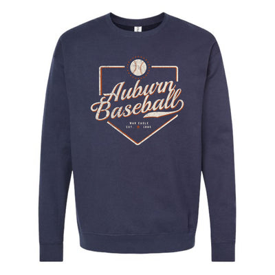The Auburn Baseball Plate | Navy Sweatshirt