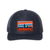 The Auburn Campus Patch Hat | Embroidered Navy Trucker Cap