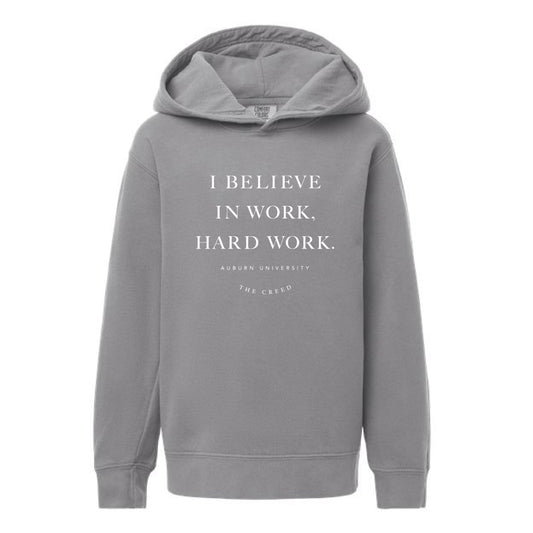The Auburn Creed | Youth Grey Hooded Sweatshirt