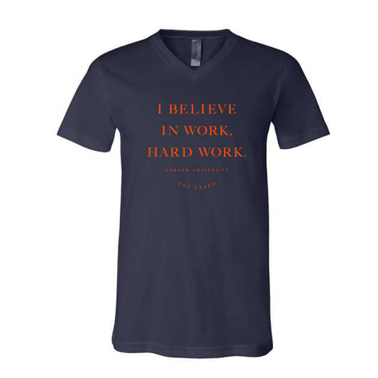 The Auburn Creed | Navy V-Neck Tee