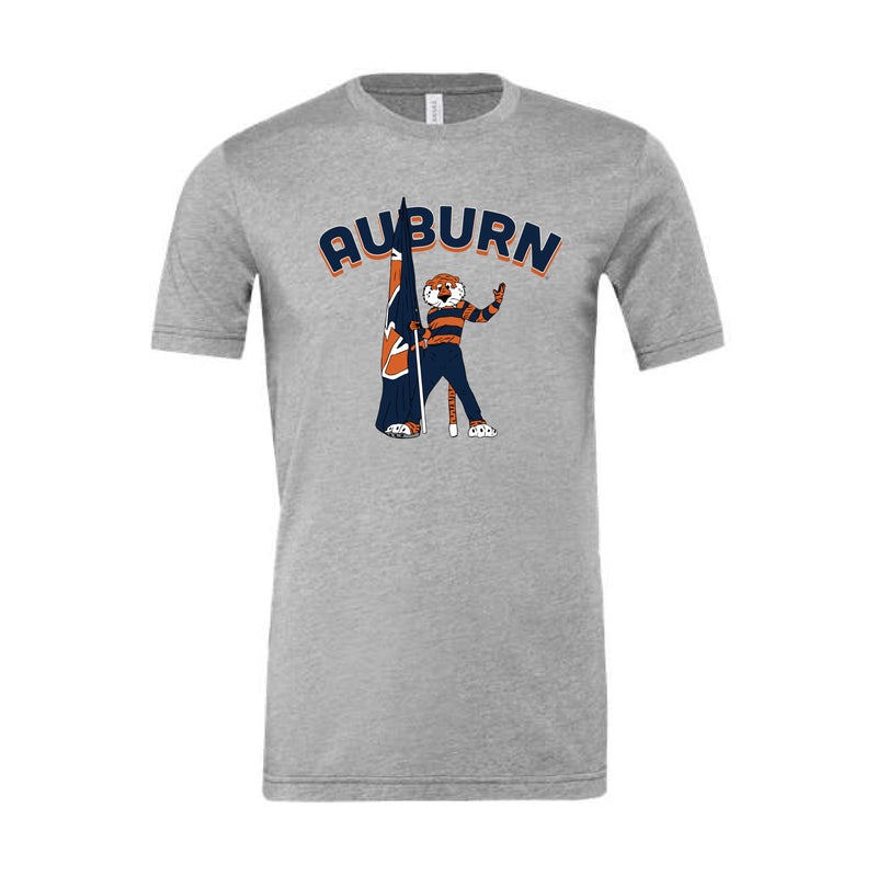 The Auburn Flag Aubie | Athletic Heather Tee