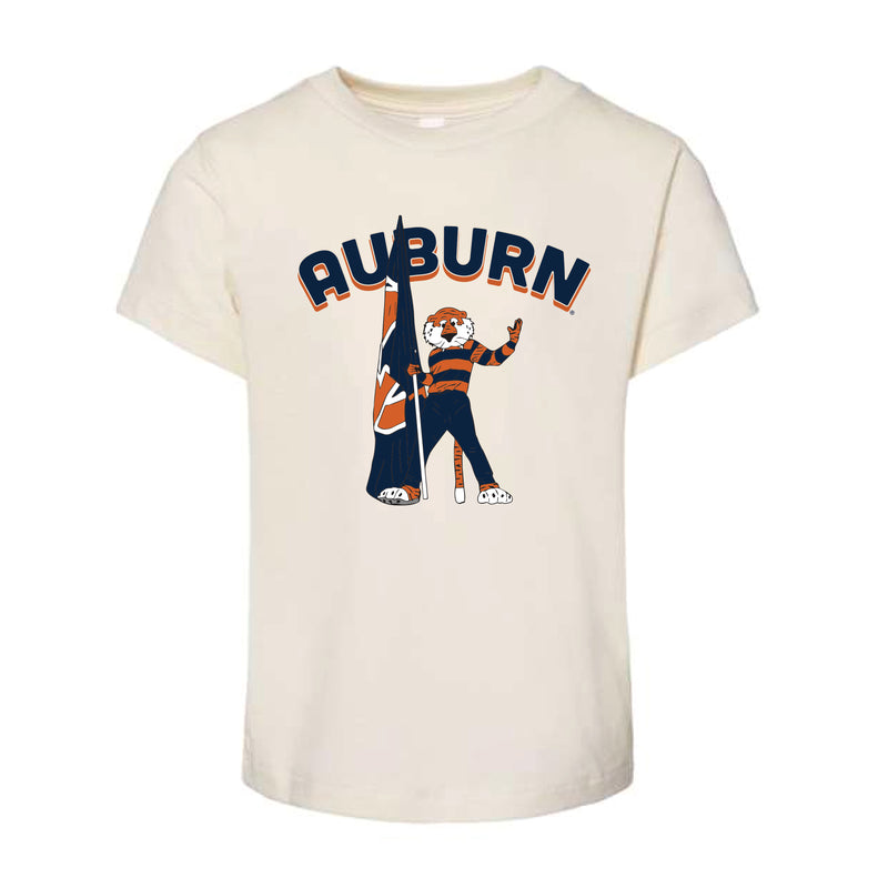 The Auburn Flag Aubie | Toddler Natural Tee