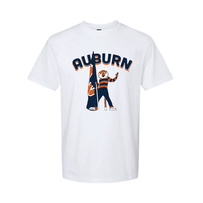 The Auburn Flag Aubie | White Tee