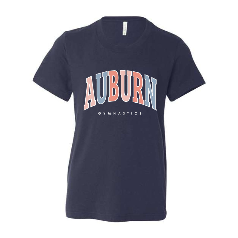 The Auburn Gymnastics Arch | Youth Navy Tee