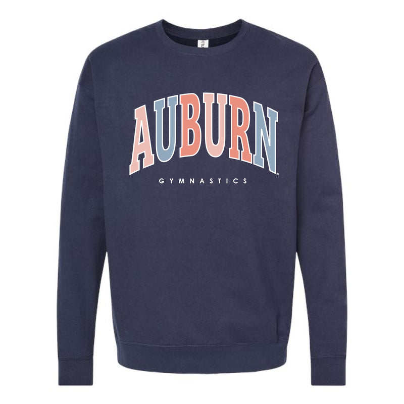 The Auburn Gymnastics Arch | Adult Navy Sweatshirt