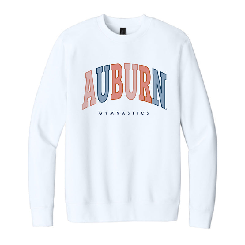 The Auburn Gymnastics Arch | Adult White Sweatshirt