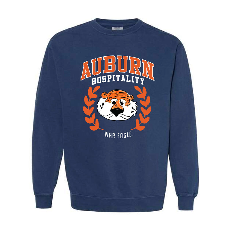 The Auburn Hospitality Aubie | Adult True Navy Sweatshirt