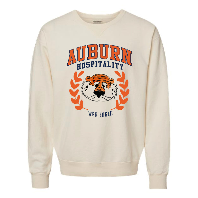 The Auburn Hospitality Aubie | Adult Parchment Sweatshirt