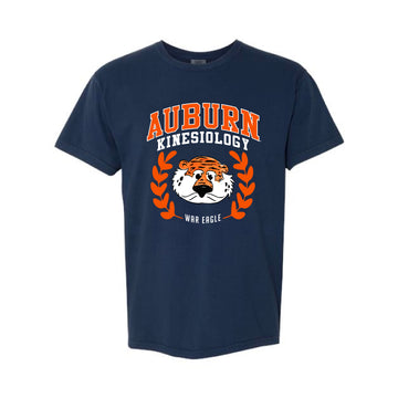 The Auburn Kinesiology Seal | Adult True Navy Tee