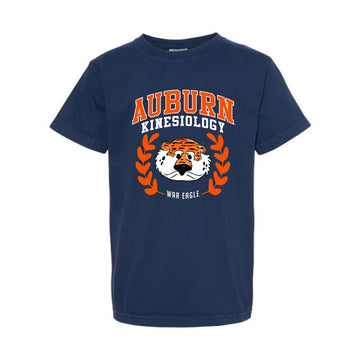 The Auburn Kinesiology Seal | Youth True Navy Tee