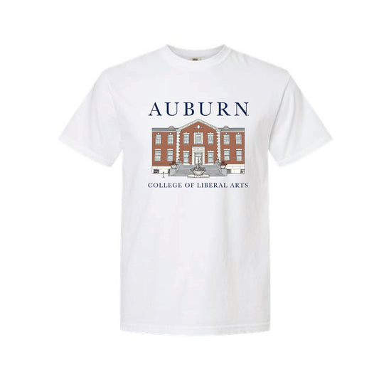 The Auburn Liberal Arts Building | Adult White Tee
