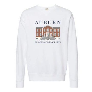 The Auburn Liberal Arts Building | Adult White Sweatshirt