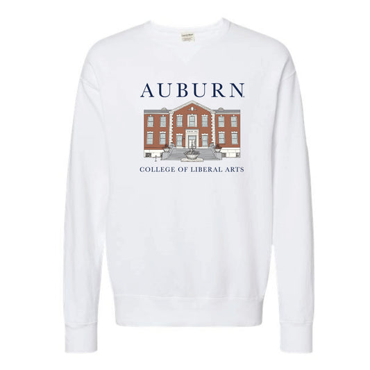 The Auburn Liberal Arts Building | Adult White Sweatshirt