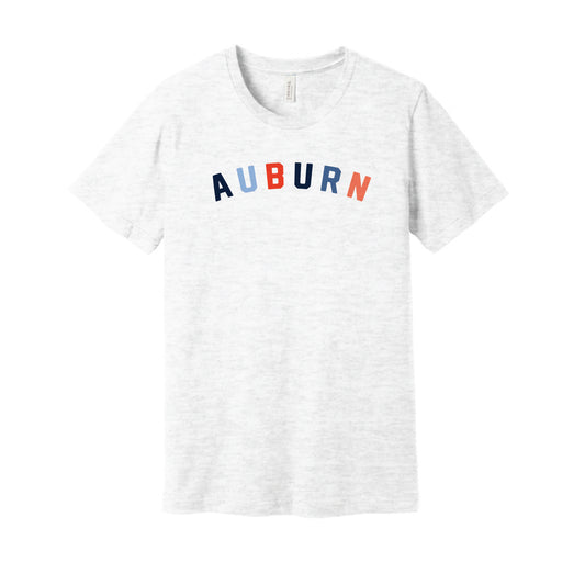 The Auburn Multi Arch | Adult Ash Tee