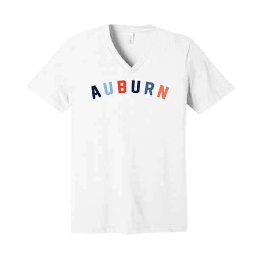 The Auburn Multi Arch | Adult White Tee
