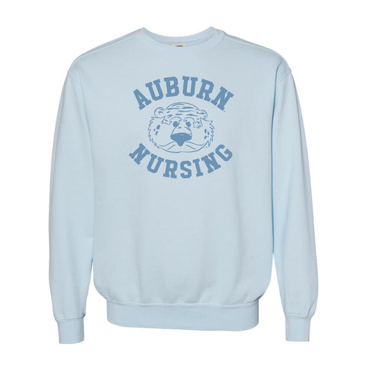 The Auburn Nursing Aubie Head Outline | Chambray Sweatshirt
