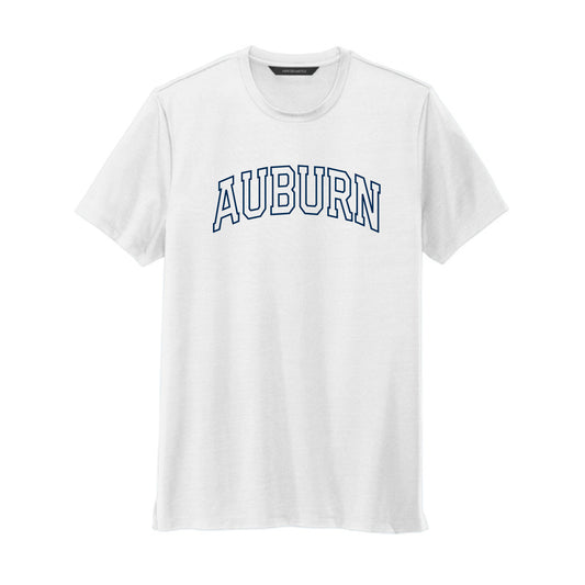 The Auburn Outline Arch | White Tee