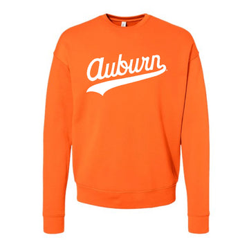 The Auburn Script Logo | Orange Crewneck Sweatshirt