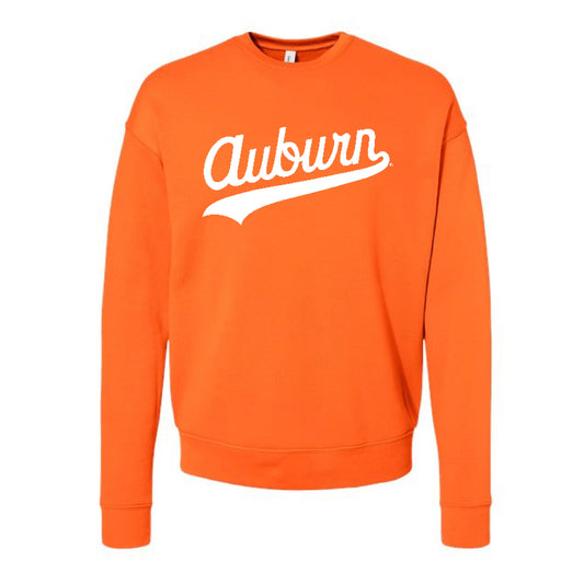 The Auburn Script Logo | Orange Crewneck Sweatshirt