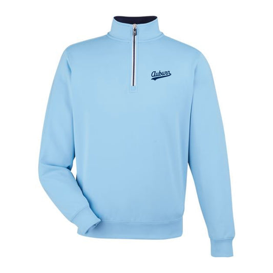 The Auburn Script Logo | Embroidered Bluff 1/4 Pullover