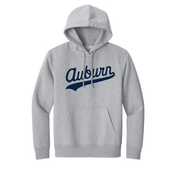 The Auburn Script Logo | Light Heather Grey Hoodie
