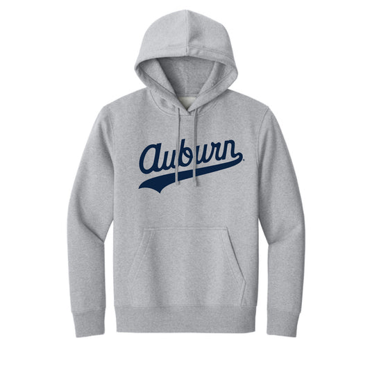 The Auburn Script Logo | Light Heather Grey Hoodie