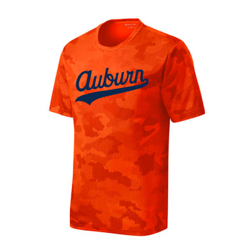 The Auburn Script Logo | Youth Neon Orange Tee