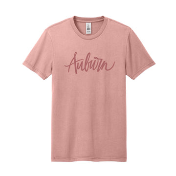 The Auburn Script | Cactus Rose Pink Tee
