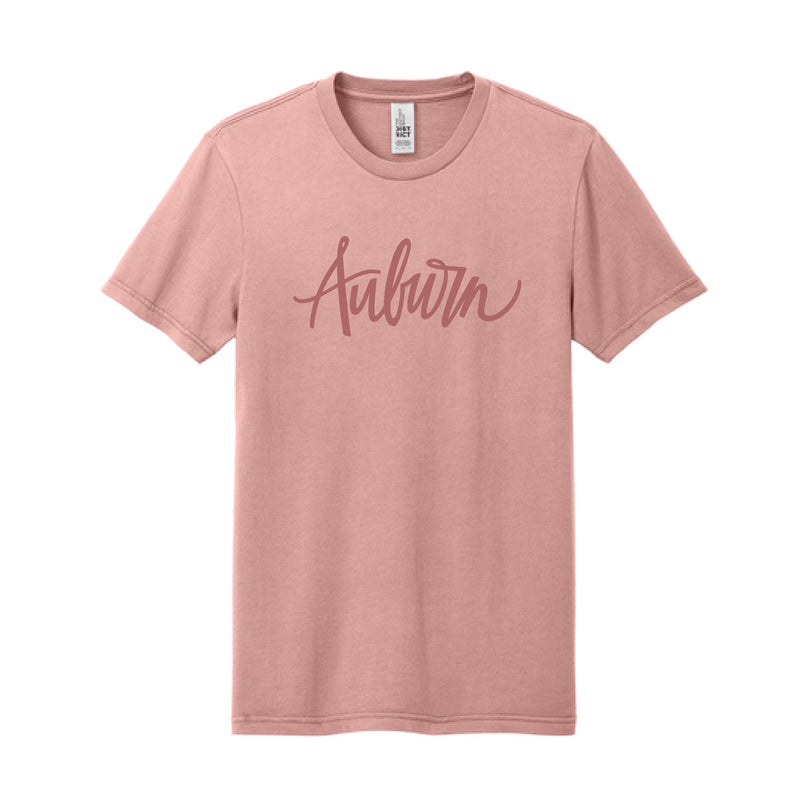 The Auburn Script | Cactus Rose Pink Tee