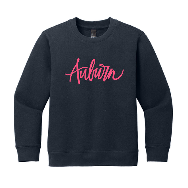 The Auburn Script | Youth New Navy Crew