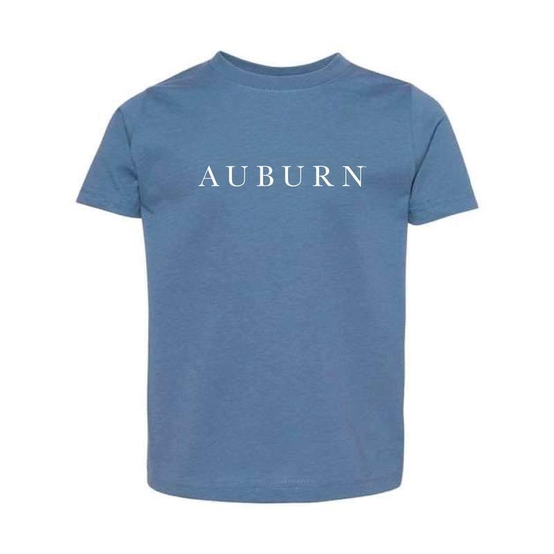 The Auburn Serif | Toddler Indigo Tee