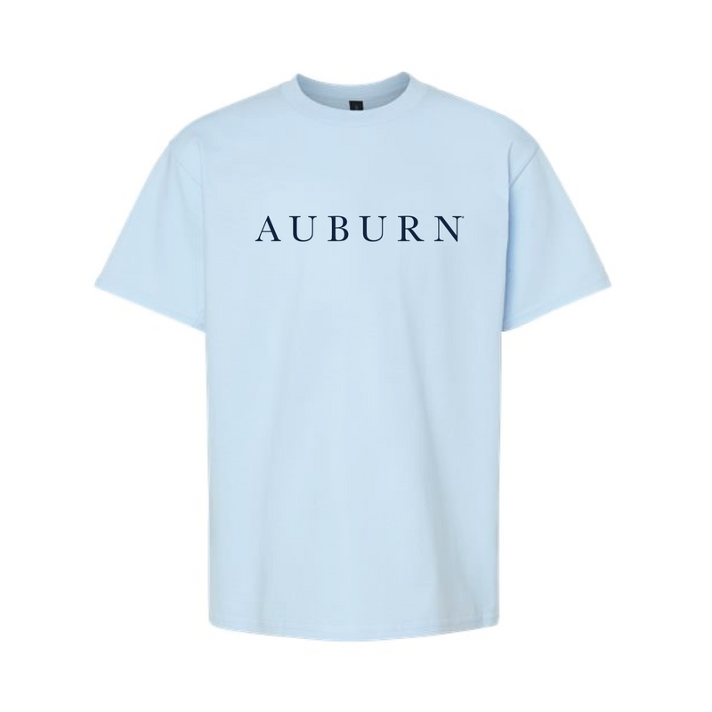 The Auburn Serif | Youth Light Blue Tee