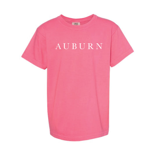 The Auburn Serif | Youth Crunchberry Tee