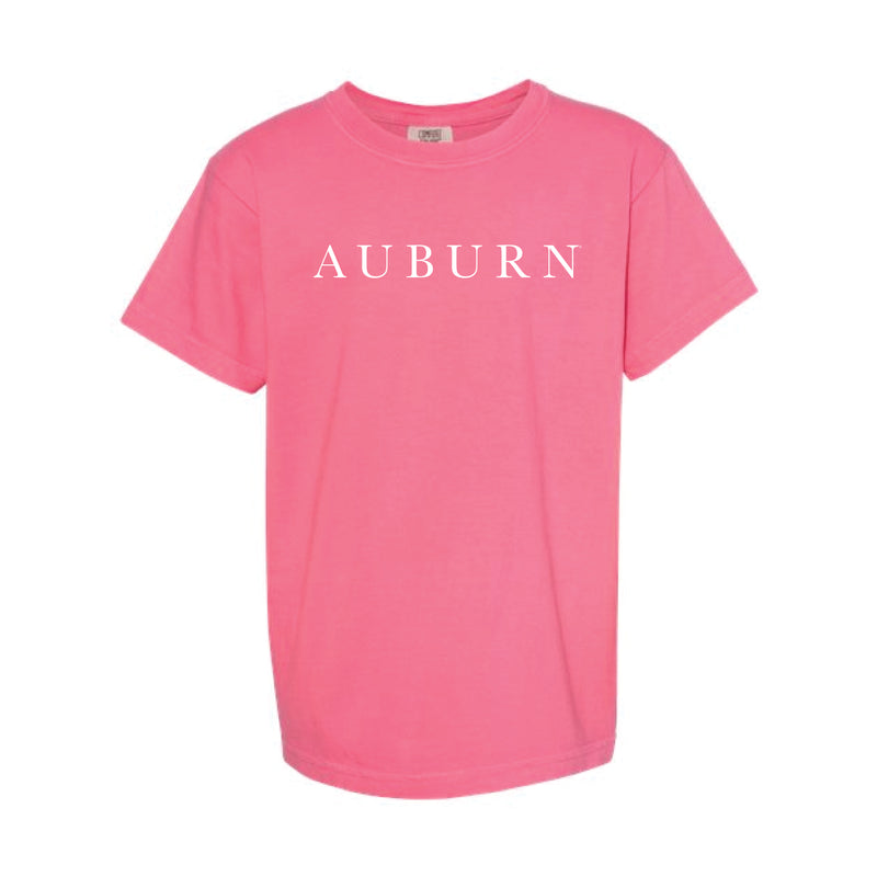 The Auburn Serif | Youth Crunchberry Tee