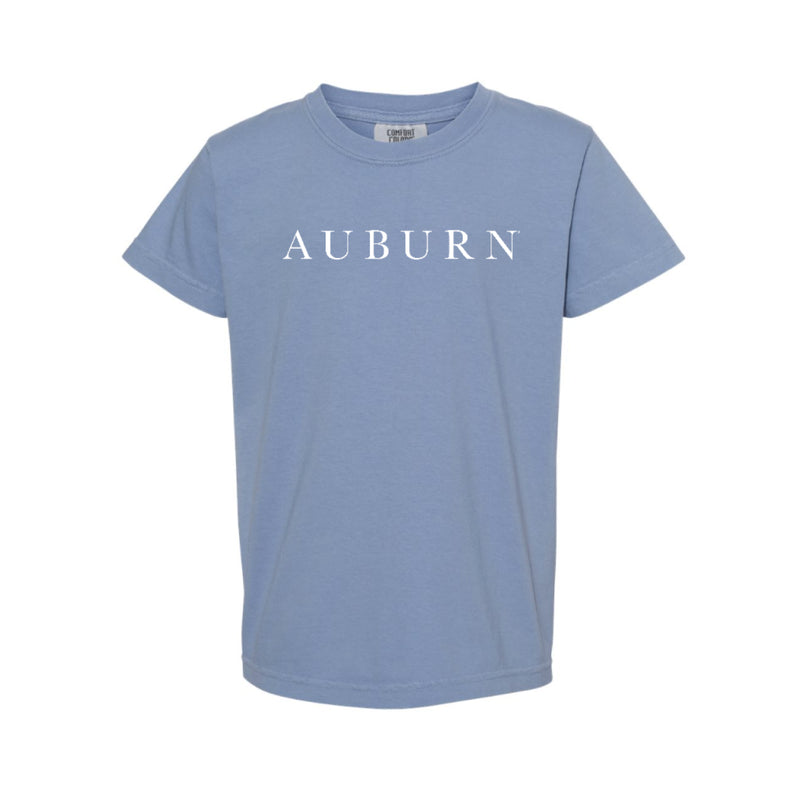 The Auburn Serif | Youth Washed Denim Tee