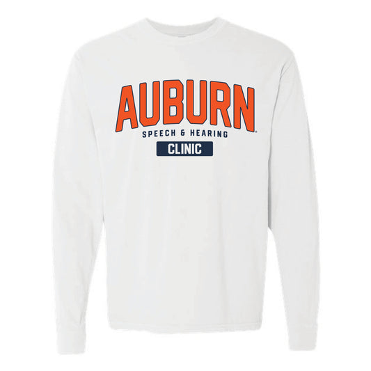 The Auburn Speech & Hearing Arch |  White Long Sleeve Tee