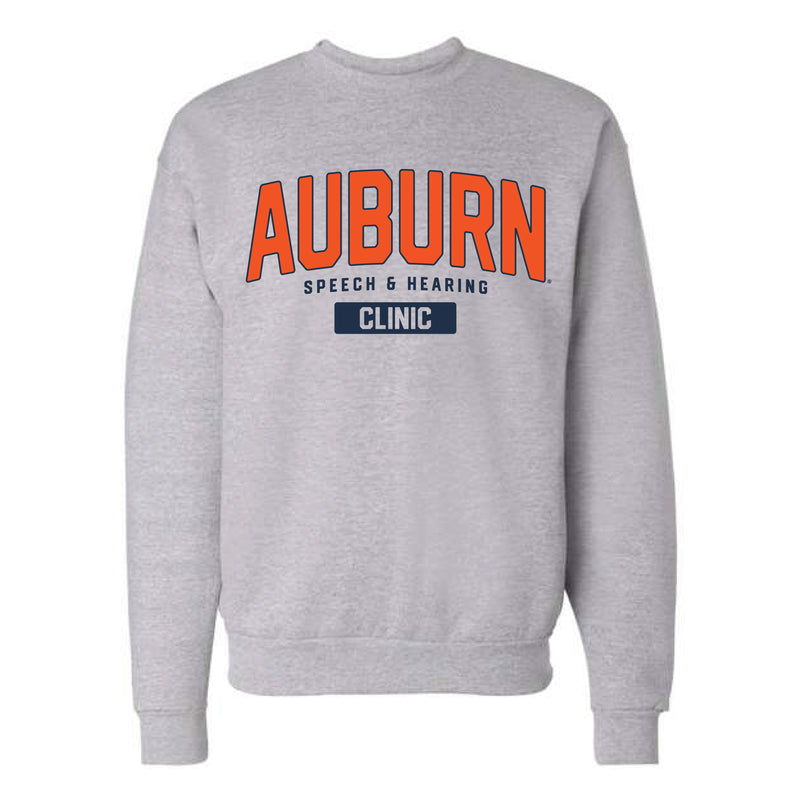 The Auburn Speech & Hearing Arch | Light Steel Crewneck Sweatshirt
