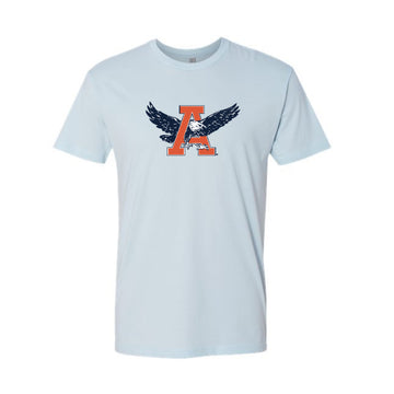 The Auburn Throwback Eagle | Light Blue Tee